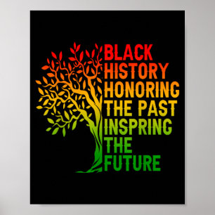 Zwarte geschiedenis die het verleden eert Afrikaan Poster
