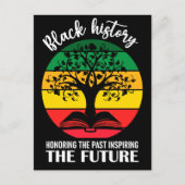 Zwarte geschiedenis die verleden eer aandoet en de briefkaart (Voorkant)