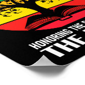 Zwarte geschiedenis die verleden eer aandoet en de poster (Hoek)