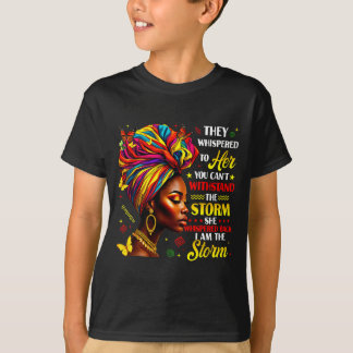 Zwarte Geschiedenis Die Ze Haar Fluisterden Melani T-shirt