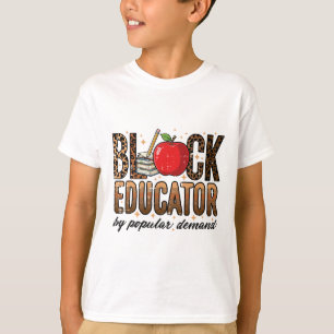 Zwarte Geschiedenis Docent Op Volksverzoek Leraar T-shirt