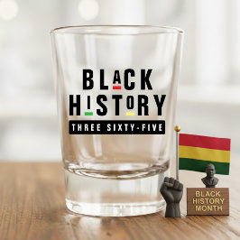 Zwarte Geschiedenis Drie Honderd Vijfenzestig Retr Shot Glas