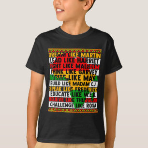 Zwarte Geschiedenis Droom Als Leiders Vrouwen Mann T-shirt