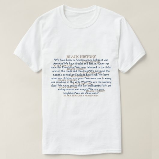 Zwarte Geschiedenis (dubbelzijdig) - A MisterP Shi T-shirt (Design voorkant)