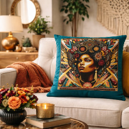 Zwarte Geschiedenis Een eerbetoon in Threads Kussen