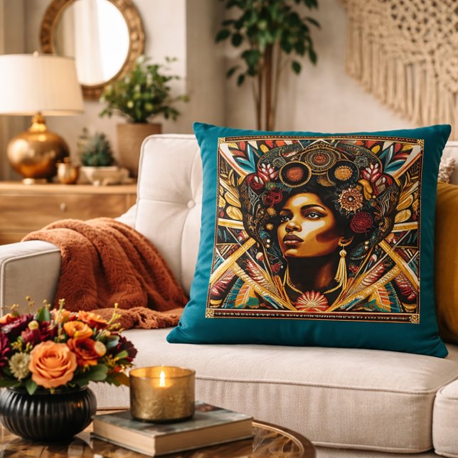 Zwarte Geschiedenis Een eerbetoon in Threads Kussen (Creator heeft geüpload)