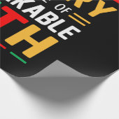 Zwarte geschiedenis een erfgoed van onwankelbare t cadeaupapier (Hoek)