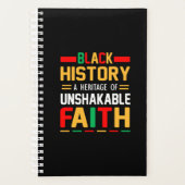 Zwarte geschiedenis een erfgoed van onwankelbare t planner (Voorkant)