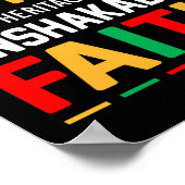 Zwarte geschiedenis een erfgoed van onwankelbare t poster (Hoek)