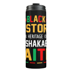 Zwarte geschiedenis een erfgoed van onwankelbare t thermosbeker