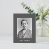 Zwarte geschiedenis Foto van uitvinder Lewis Latim Briefkaart (Staand voorkant)