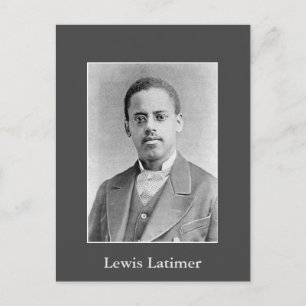 Zwarte geschiedenis Foto van uitvinder Lewis Latim Briefkaart