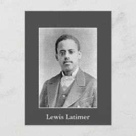 Zwarte geschiedenis Foto van uitvinder Lewis Latim Briefkaart