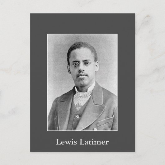 Zwarte geschiedenis Foto van uitvinder Lewis Latim Briefkaart (Voorkant)
