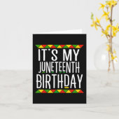 Zwarte Geschiedenis Het is mijn 19e verjaardag Kaart (Gele Bloem)