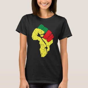 Zwarte Geschiedenis Hoodie Pan-Afrikaanse Vlag Kle T-shirt