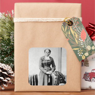 Zwarte Geschiedenis Iconen: Harriet Tubman, Burger Vierkante Sticker
