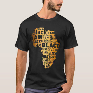 Zwarte Geschiedenis Ik Ben Zwarte Elke Maand Afro- T-shirt