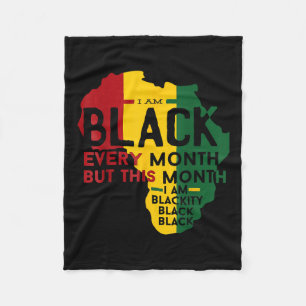 Zwarte geschiedenis Ik geef les aan een Afrikaanse Fleece Deken