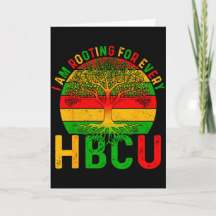 Zwarte Geschiedenis Ik Steun Elke Hbcu Man Vrouw Kaart