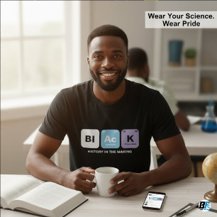 Zwarte Geschiedenis In De Maak Periodiek Systeem W T-shirt