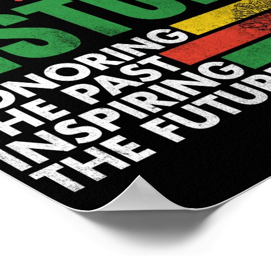 Zwarte Geschiedenis in het verleden inspirerende t Poster (Hoek)