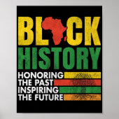 Zwarte Geschiedenis in het verleden inspirerende t Poster (Voorkant)