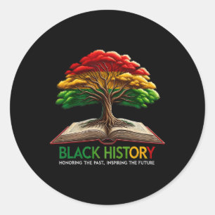 zwarte geschiedenis inspirerend voor de toekomst t ronde sticker