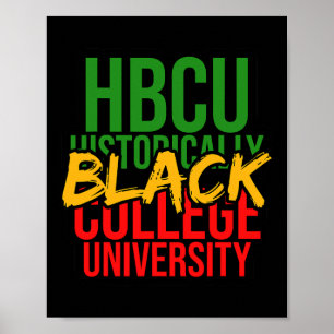 Zwarte geschiedenis Invloedrijke HBCU droom als Ma Poster