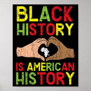 Zwarte Geschiedenis Is Amerikaanse Geschiedenis Af Poster