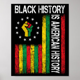 Zwarte Geschiedenis Is Amerikaanse Geschiedenis Af Poster