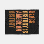 Zwarte geschiedenis is Amerikaanse geschiedenis do Fleece Deken (Voorkant (Horizontaal))