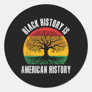 Zwarte geschiedenis is Amerikaanse geschiedenis do Ronde Sticker