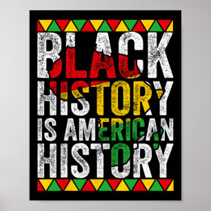 Zwarte Geschiedenis Is Amerikaanse Geschiedenis Pa Poster
