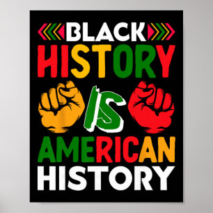 Zwarte Geschiedenis Is Amerikaanse Geschiedenis Pa Poster