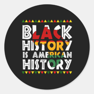 Zwarte Geschiedenis Is Amerikaanse Geschiedenis Pa Ronde Sticker
