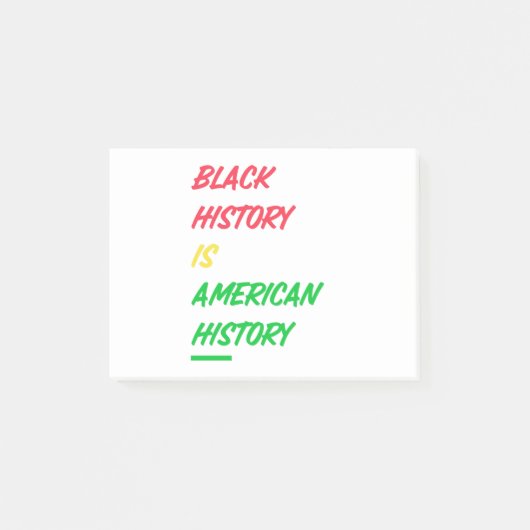 Zwarte Geschiedenis is Amerikaanse Geschiedenis Post-it® Notes (Voorkant)
