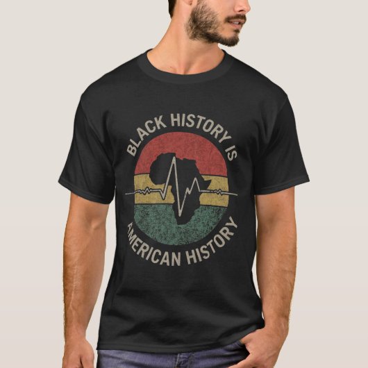 Zwarte Geschiedenis Is Amerikaanse Geschiedenis T-shirt (Voorkant)