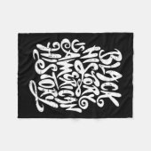 Zwarte geschiedenis is Amerikaanse geschiedenis zw Fleece Deken (Voorkant (Horizontaal))