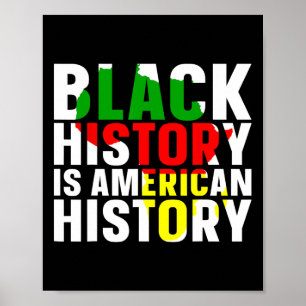 Zwarte geschiedenis is Amerikaanse geschiedenis zw Poster