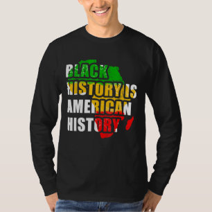 Zwarte geschiedenis is Amerikaanse geschiedenis zw T-shirt