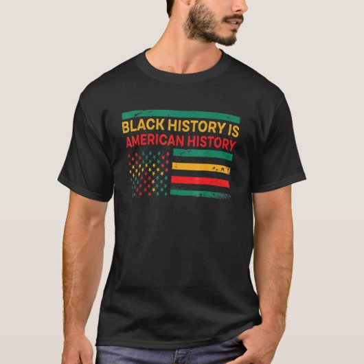 Zwarte geschiedenis is Amerikaanse geschiedenis zw T-shirt (Voorkant)