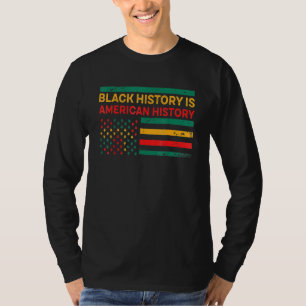 Zwarte geschiedenis is Amerikaanse geschiedenis zw T-shirt