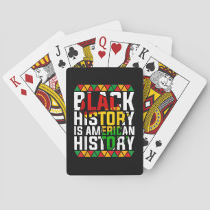 Zwarte Geschiedenis Is Amerikaanse Patriottische G Pokerkaarten