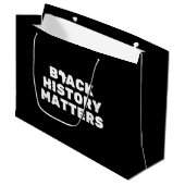 Zwarte geschiedenis is belangrijk voor grote cadea groot cadeauzakje (Voorkant Gekanteld)