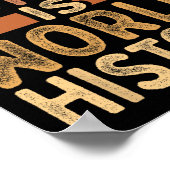 Zwarte geschiedenis is de Afrikaanse wereldgeschie Poster (Hoek)