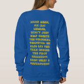 Zwarte geschiedenis is diep verweven met de wereld trui (Achterkant)