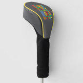 Zwarte geschiedenis is het idee van een wereldgesc golfheadcover (Schuin)