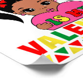 Zwarte geschiedenis is mijn Valentijn Afrika Ameri Poster (Hoek)