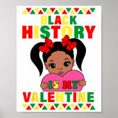Zwarte geschiedenis is mijn Valentijn Afrika Ameri Poster (Voorkant)